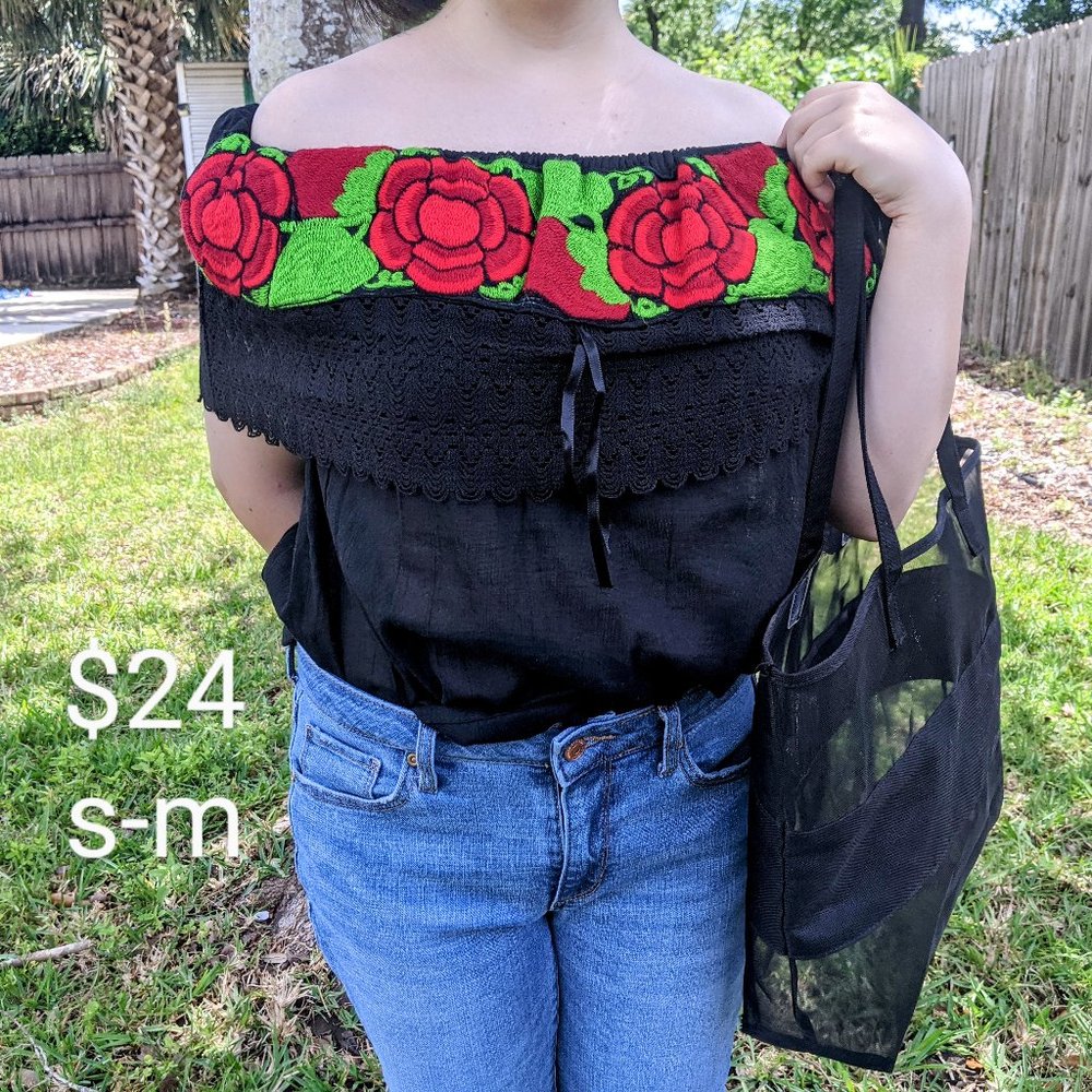 Mexican shoulder blouse - Picture 2 of 3